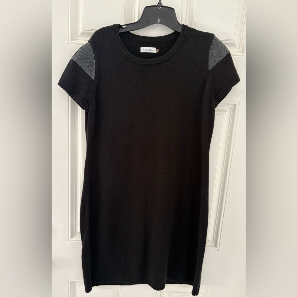 Calvin Klein Black Dress with Gray Accents